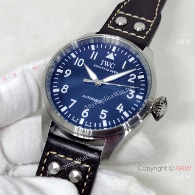 Best Quality IWC Big Pilot's Top Gun 43mm Automatic Watch Bucherer Blue Dial-Best Fake IWC Watches